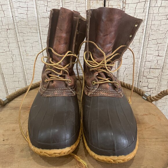 Vintage LL Bean Maine Duck Hunting Main Boots 13 - Picture 1 of 16